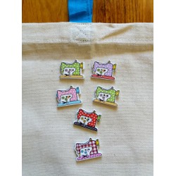 Bottoni Legno macchina da cucire