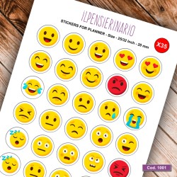 Adesivo agenda emoticons Cod 1001