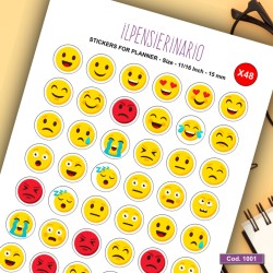 Adesivo agenda emoticons Cod 1001