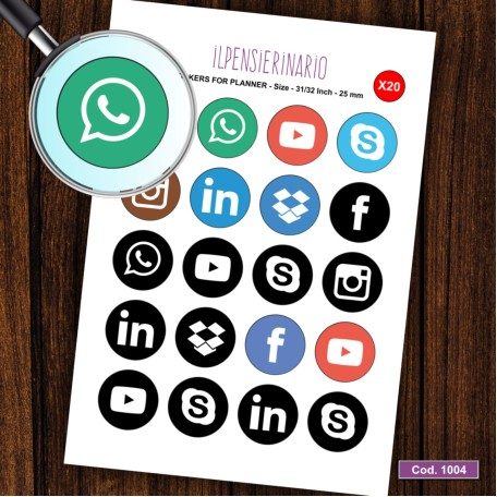 Adesivo agenda social Cod 1004