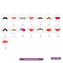 Adesivo agenda labbra Cod 1006