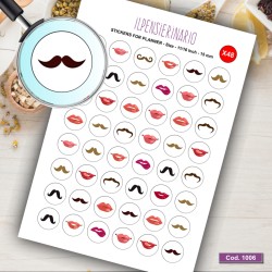 Adesivo agenda labbra Cod 1006
