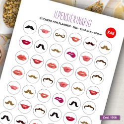 Adesivo agenda labbra Cod 1006