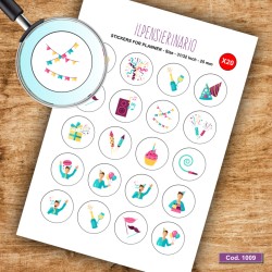 Adesivo agenda Icecream Cod 1009