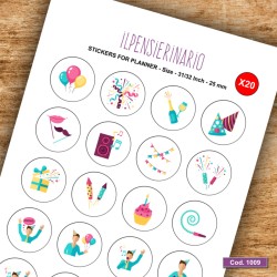 Adesivo agenda Icecream Cod 1009