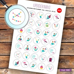 Adesivo agenda Icecream Cod 1009