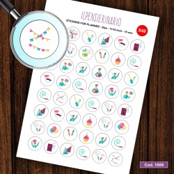 Adesivo agenda Icecream Cod 1009