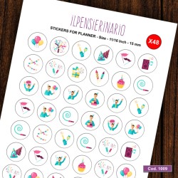 Adesivo agenda Icecream Cod 1009