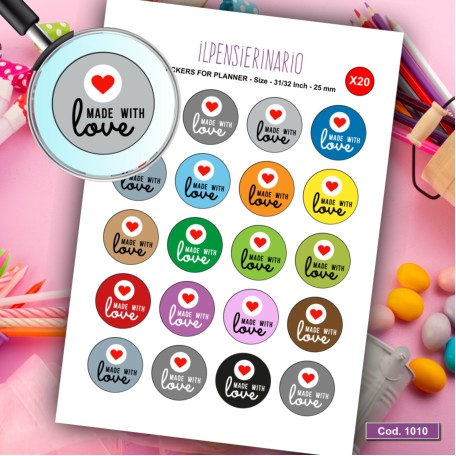 Adesivo agenda fattoconamore Cod 1010