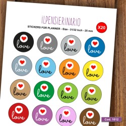 Adesivo agenda amore Cod 1012