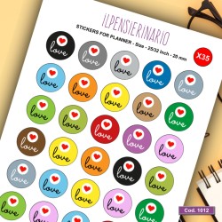 Adesivo agenda amore Cod 1012