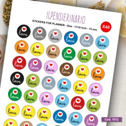 Adesivo agenda amore Cod 1012
