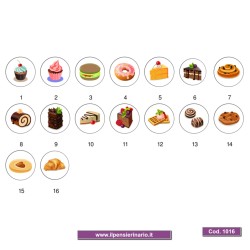 Adesivo agenda dolci Cod 1016