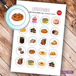 Adesivo agenda dolci Cod 1016