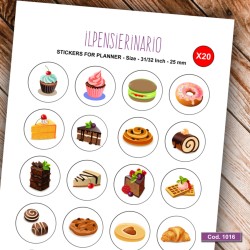 Adesivo agenda dolci Cod 1016