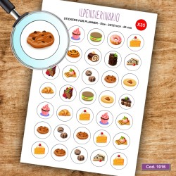 Adesivo agenda dolci Cod 1016