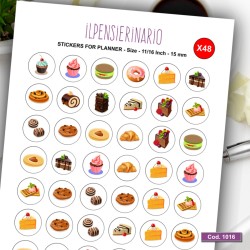 Adesivo agenda dolci Cod 1016