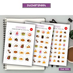 Adesivo agenda dolci Cod 1016