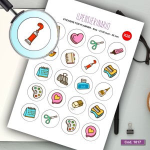 Adesivo agenda cartoleria Cod 1017