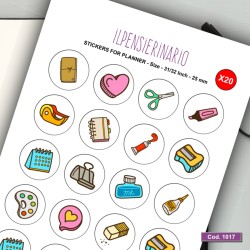Adesivo agenda cartoleria Cod 1017