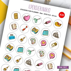Adesivo agenda cartoleria Cod 1017