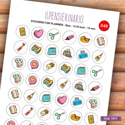 Adesivo agenda cartoleria Cod 1017