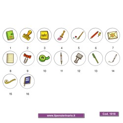 Adesivo agenda cartoleria Cod 1018