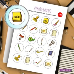 Adesivo agenda cartoleria Cod 1018