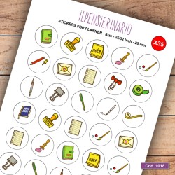 Adesivo agenda cartoleria Cod 1018