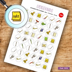 Adesivo agenda cartoleria Cod 1018