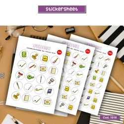 Adesivo agenda cartoleria Cod 1018