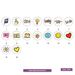 Adesivo agenda cartoleria Cod 1019