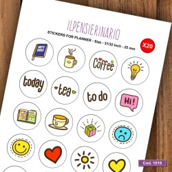 Adesivo agenda cartoleria Cod 1019