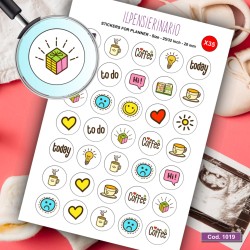 Adesivo agenda cartoleria Cod 1019