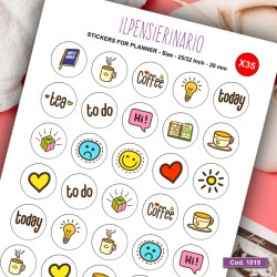 Adesivo agenda cartoleria Cod 1019