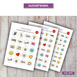 Adesivo agenda cartoleria Cod 1019