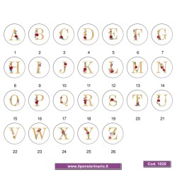 Adesivo agenda alfabetobotanico Cod 1020