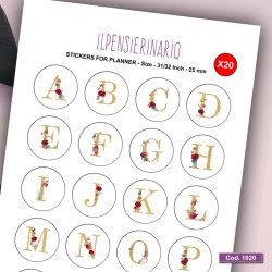 Adesivo agenda alfabetobotanico Cod 1020