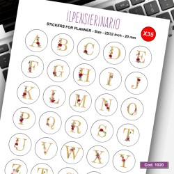 Adesivo agenda alfabetobotanico Cod 1020