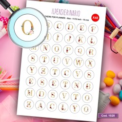 Adesivo agenda alfabetobotanico Cod 1020