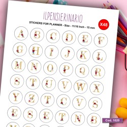 Adesivo agenda alfabetobotanico Cod 1020