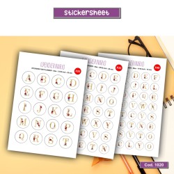 Adesivo agenda alfabetobotanico Cod 1020