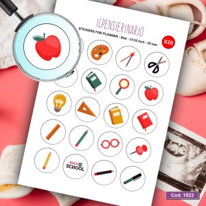 Adesivo agenda scuola Cod 1023