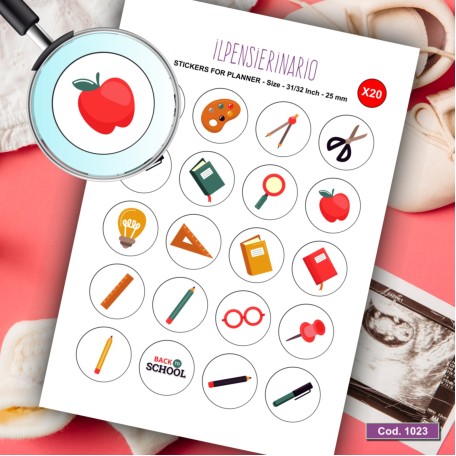 Adesivo agenda scuola Cod 1023