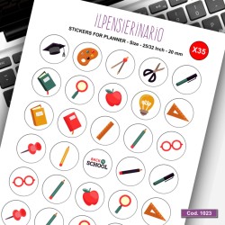 Adesivo agenda scuola Cod 1023