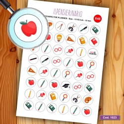 Adesivo agenda scuola Cod 1023