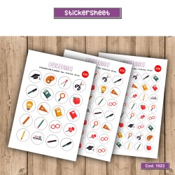 Adesivo agenda scuola Cod 1023