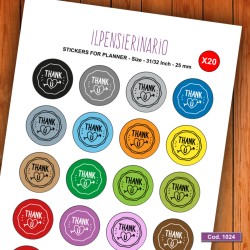 Adesivo agenda grazie Cod 1024