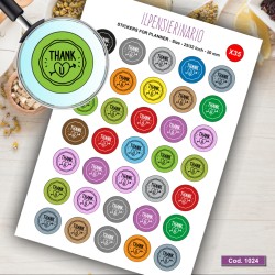 Adesivo agenda grazie Cod 1024