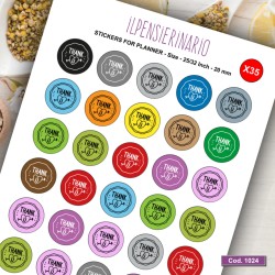 Adesivo agenda grazie Cod 1024